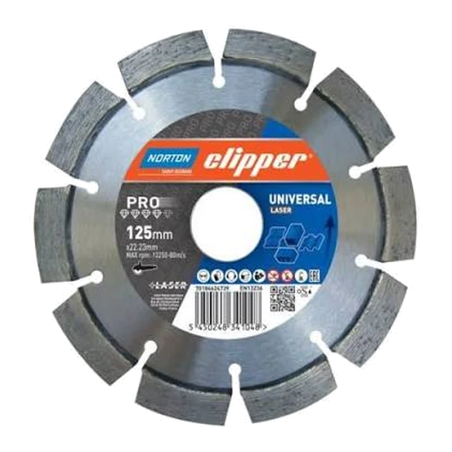 Norton Clipper Pro Universal — Laser-Welded Diamond Blade